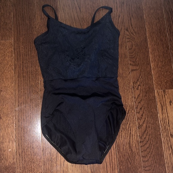 Ainslie Wear Black w/lace Ballet Leotard-sz Petite - Picture 6 of 10